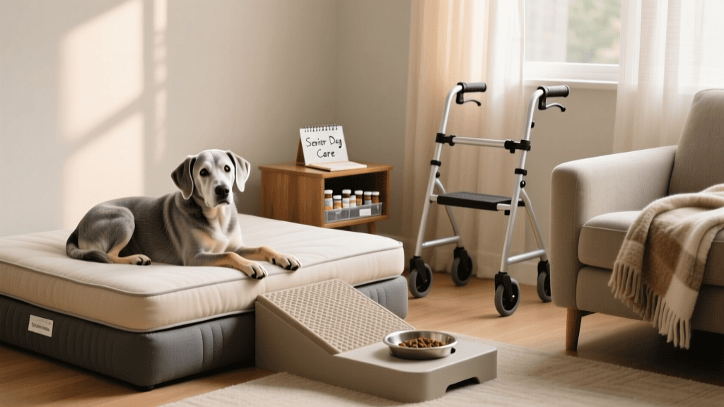 Navigating the Senior Dog Stage: Home Adaptations and Daily Routines
