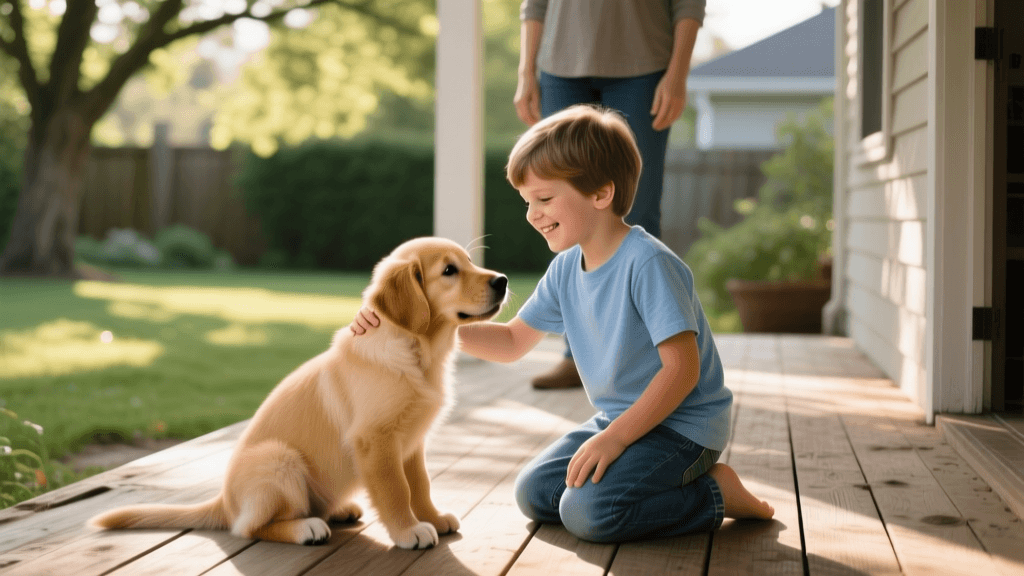 Teaching Kids to Safely Interact With a New Puppy