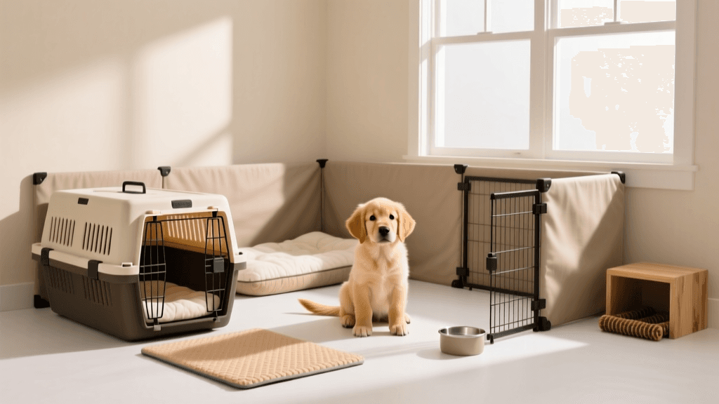 Setting Up a Puppy Confinement Zone for Potty Training