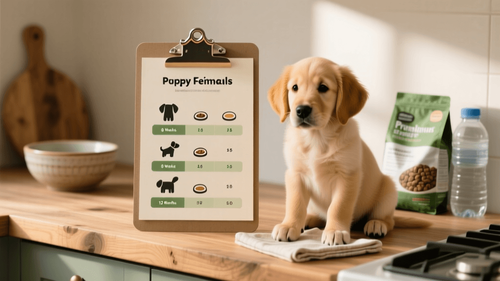 Puppy Feeding Chart: Daily Portions and Schedule by Age