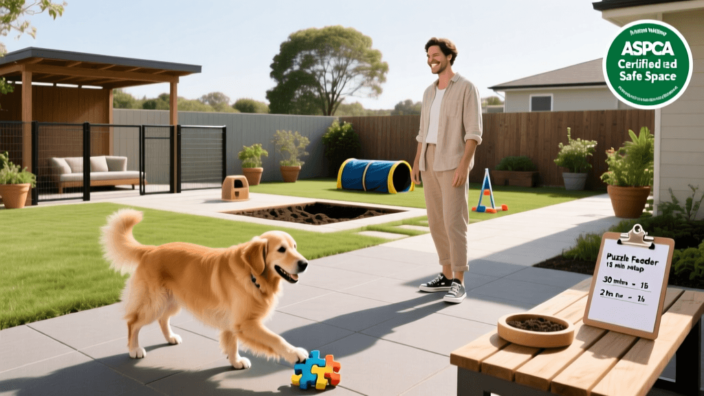 Dog Friendly Backyard Design For Safety Enrichment