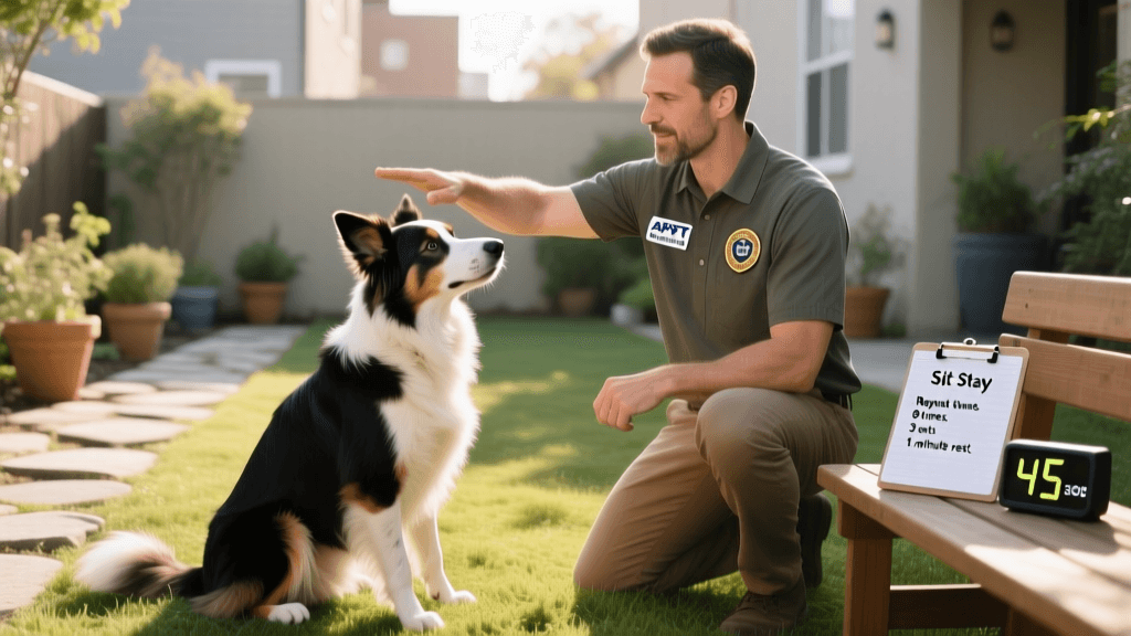 Dog Sit Stay Duration Building Exercise Plan