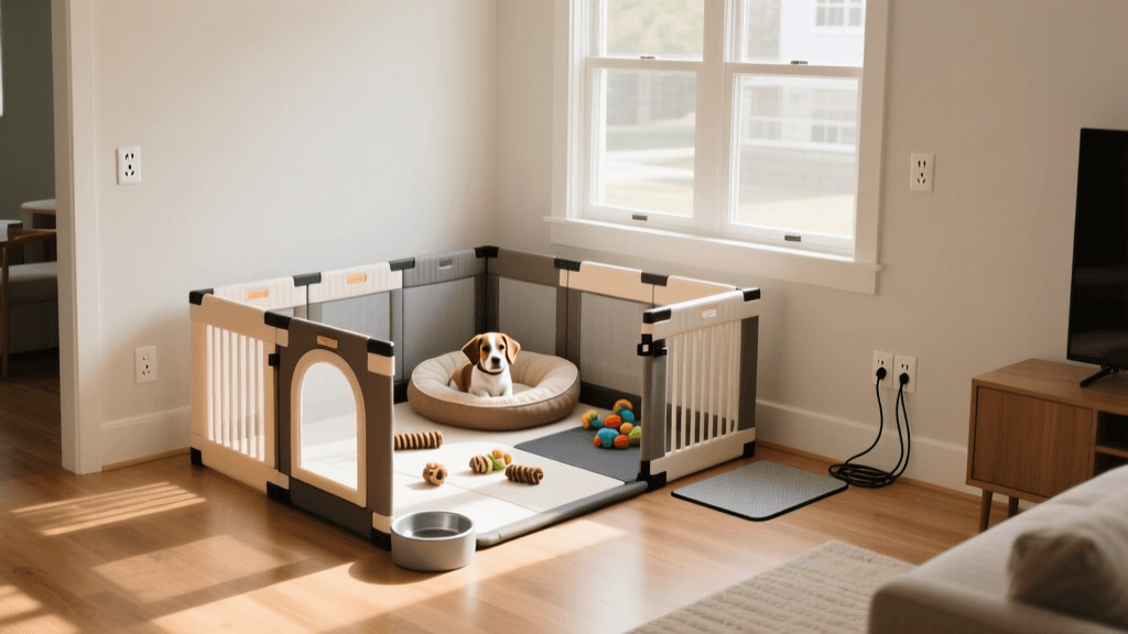 Puppy Playpen Training: Setup for Potty and Chew Success