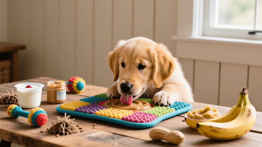 Viral Puppy Enrichment Hacks: Lick Mats & DIY Recipes
