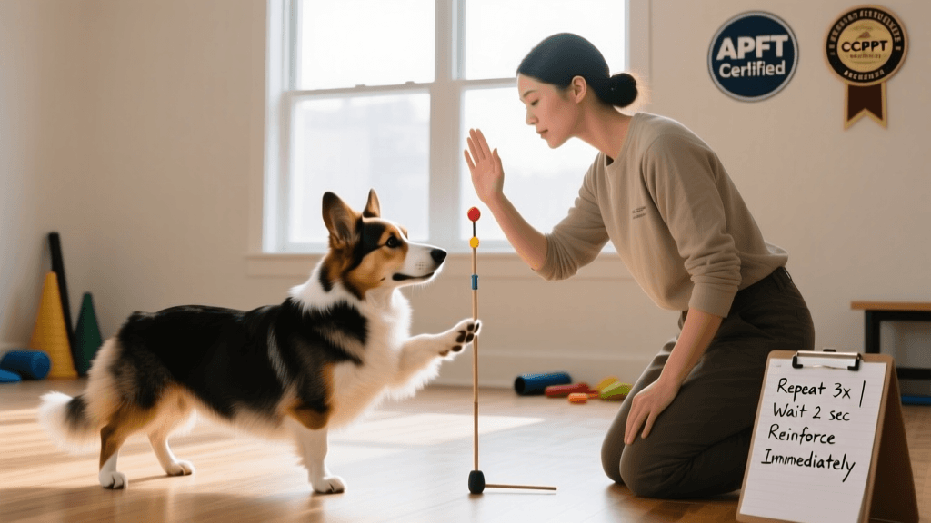 Teaching Dog Hand Targeting For Better Leash Control